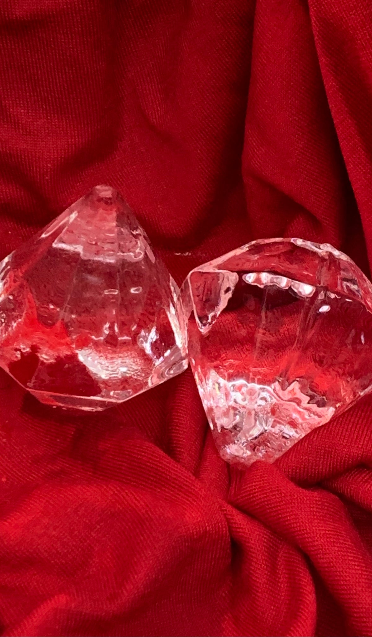 Diamond Ice Crystal Clear. 20pcs @ $20.00; One day advance order needed.