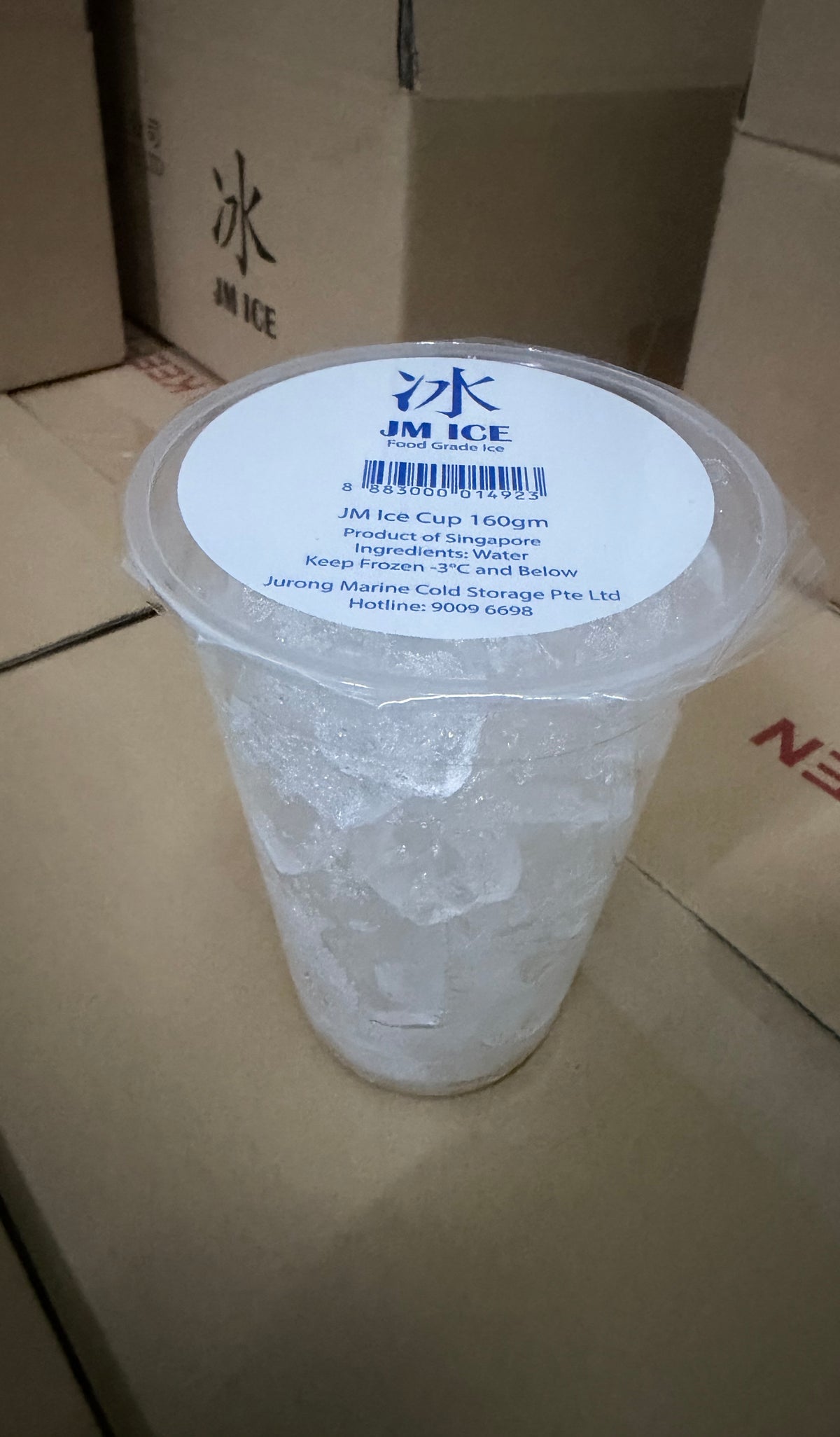 Cup Ice $1.20/cup; 15 cup per ctn