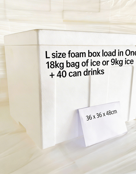 Foam Box (L) Size:36x36x48cm (Advance order needed)
