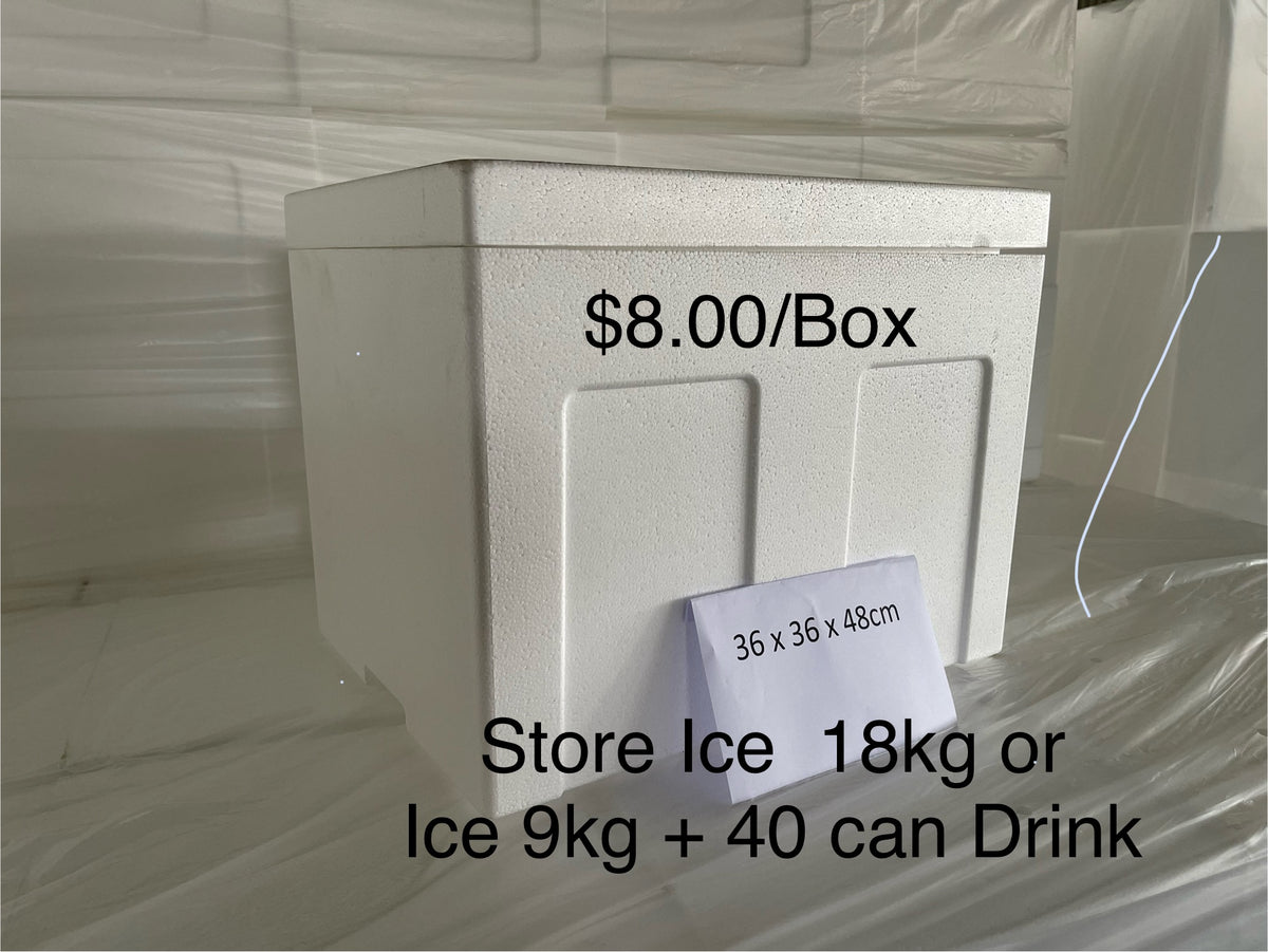 Foam Box (L) $8.00; Size:36x36x48cm (Advance order needed)