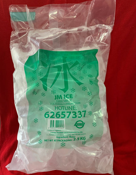 Tube Ice 2.5 kg; 5 bag @ $15.00. Advance Order Needed